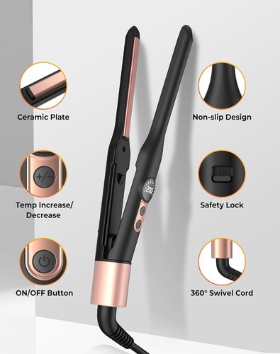 Mini hair straightener - 2-in-1,